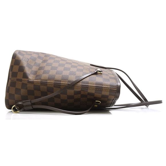 Louis Vuitton Damier Neverfull MM Ebene Tote Bag Brown - Picture 2 of 8